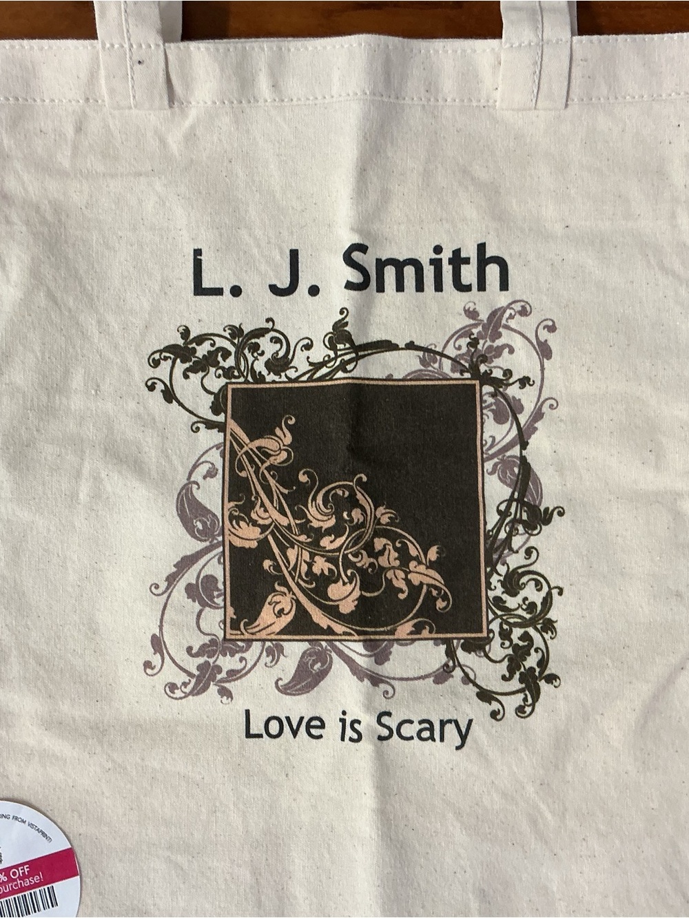 L. J. Smith Love is Scary Canvas Tote Bag